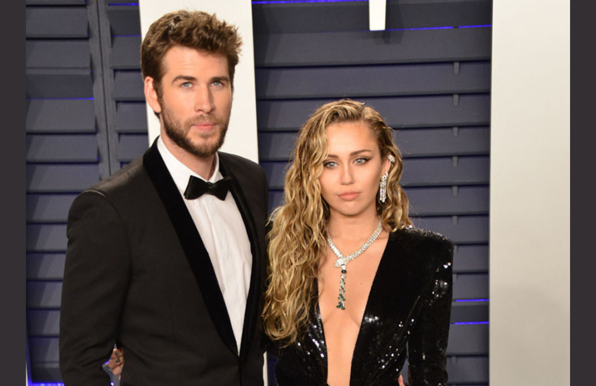 Miley Cyrus and her husband Liam Hemsworth attended an event while dressed in all black