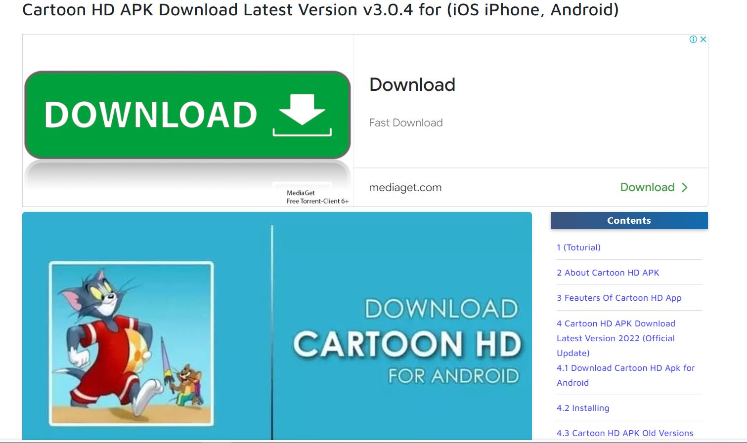 Cartoon HD Apk Download-Latest Version On Android And IOS Devices