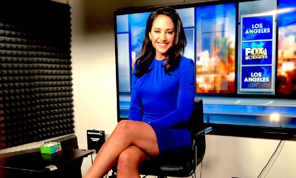 Emily Compagno Looks Stunning in Blue from Fox news room