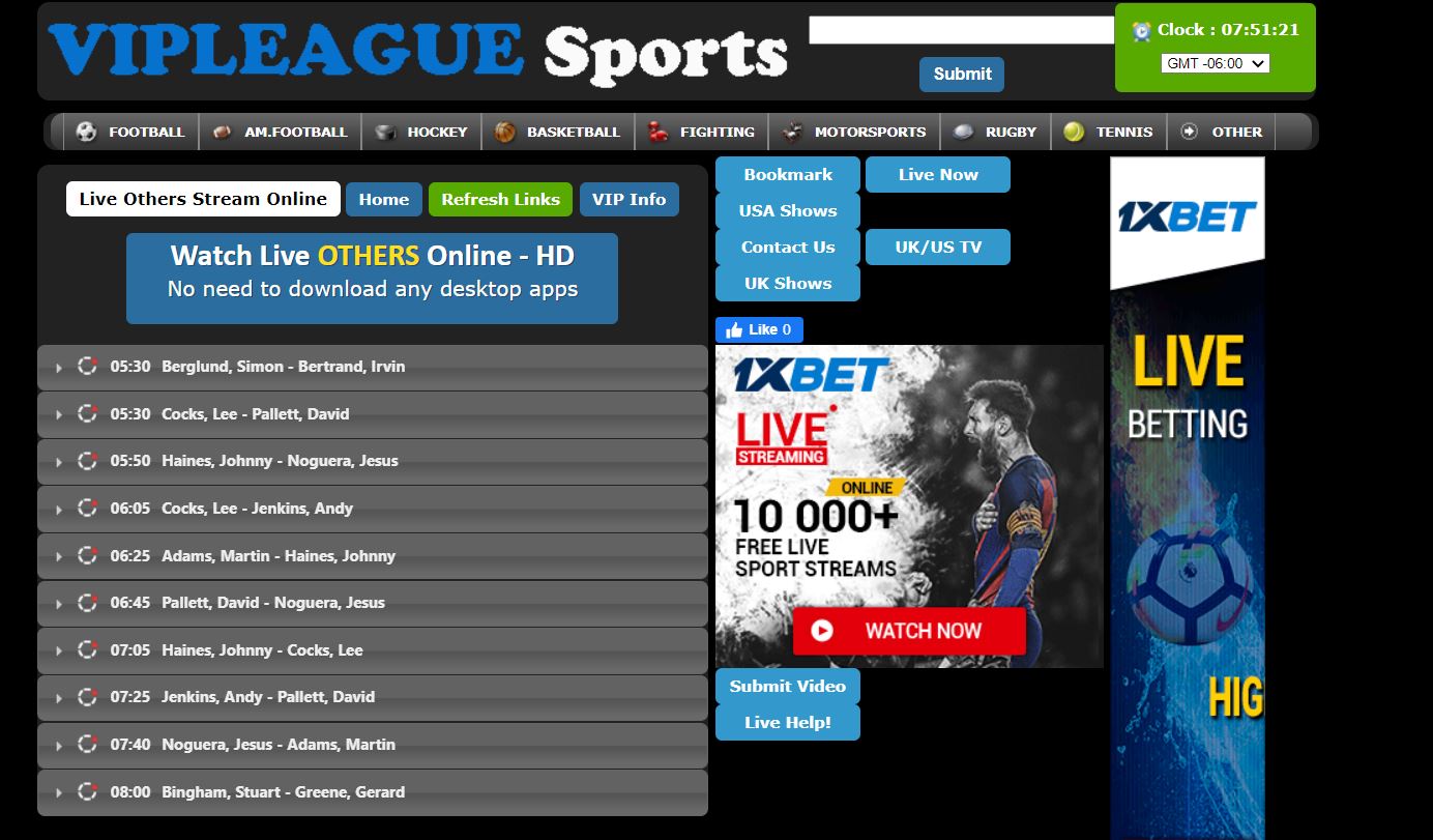 VIPLeague ESPN Live Stream Allows Viewers Across The Globe To Watch Their Favorite Sports Events For Free In HD Quality