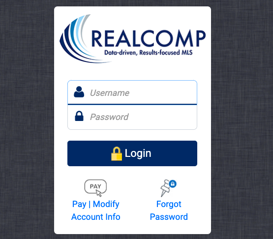 RealCompOnlineLogin-This Is An MLS Access Authorization That Is Managed By Realcomp