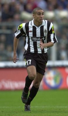 David Trezeguet During a Match With Juventus