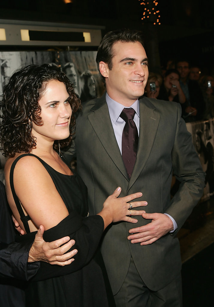 Joaquin Phoenix together with Liberty in a formal event