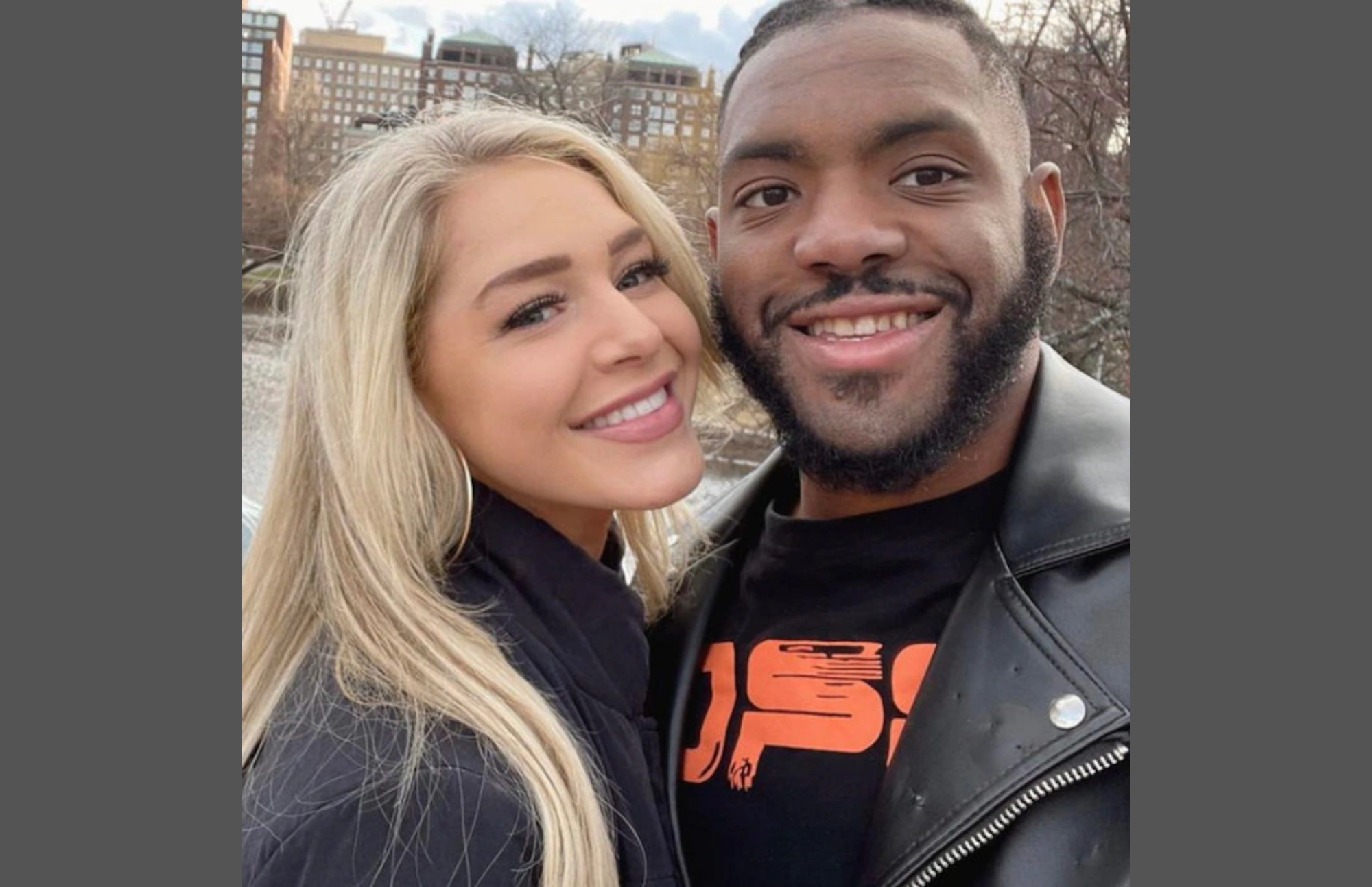 Courtney Tailor with her boyfriend Christian