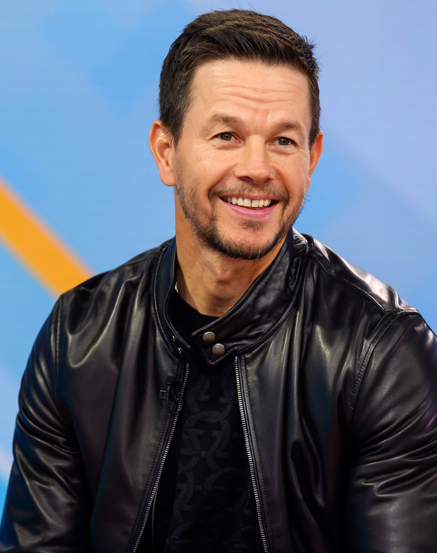 Mark-Wahlberg wearing black shirt and jacket