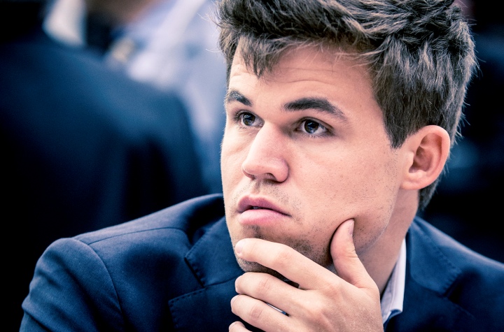 Magnus Carlsen Thinking