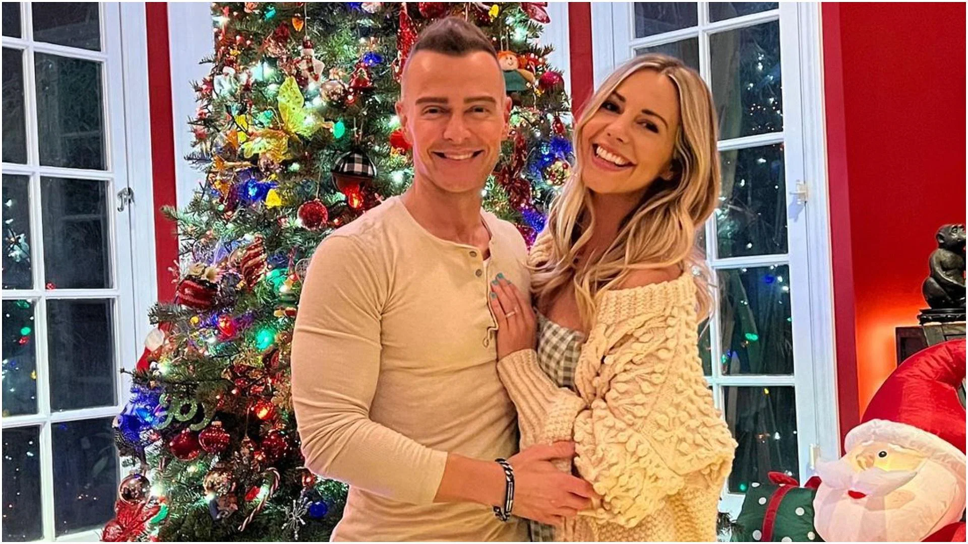 Samantha Cope And Her Husband On Christmas