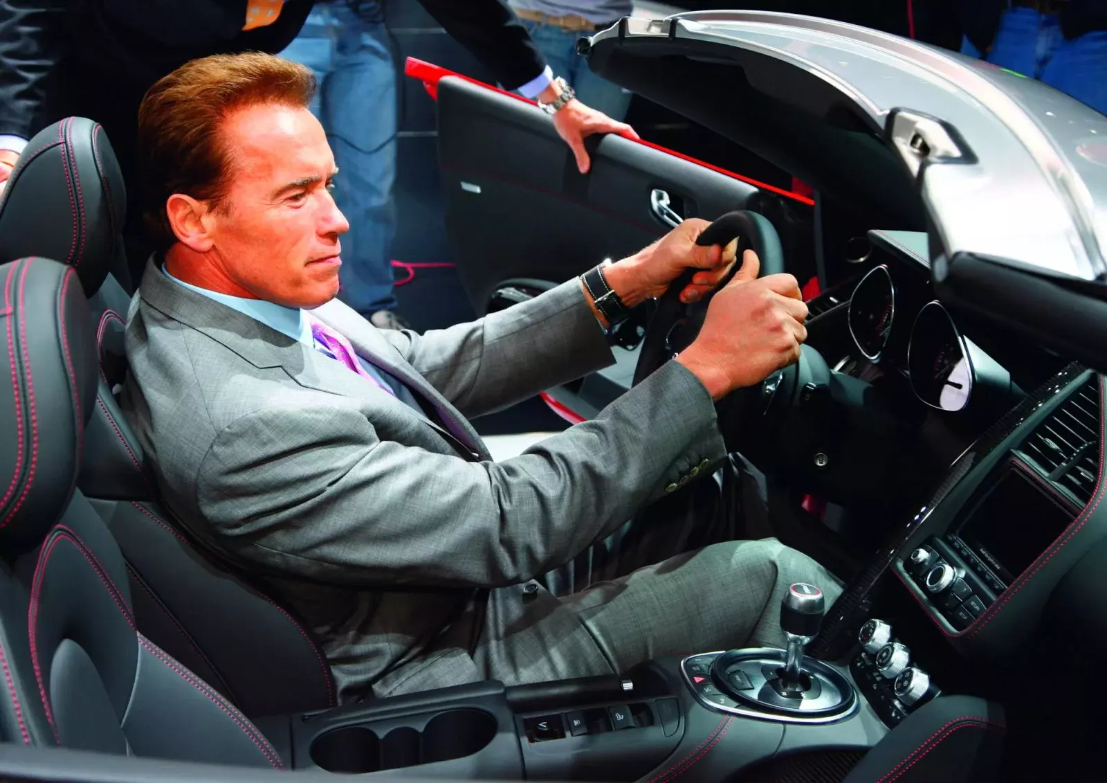 Arnold Schwarzenegge In Audi