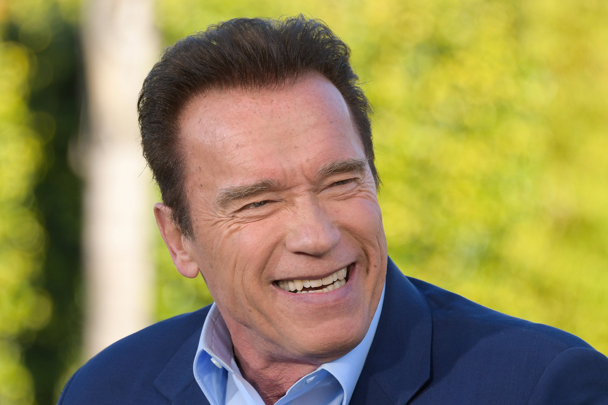 Arnold Schwarzenegger Smiling