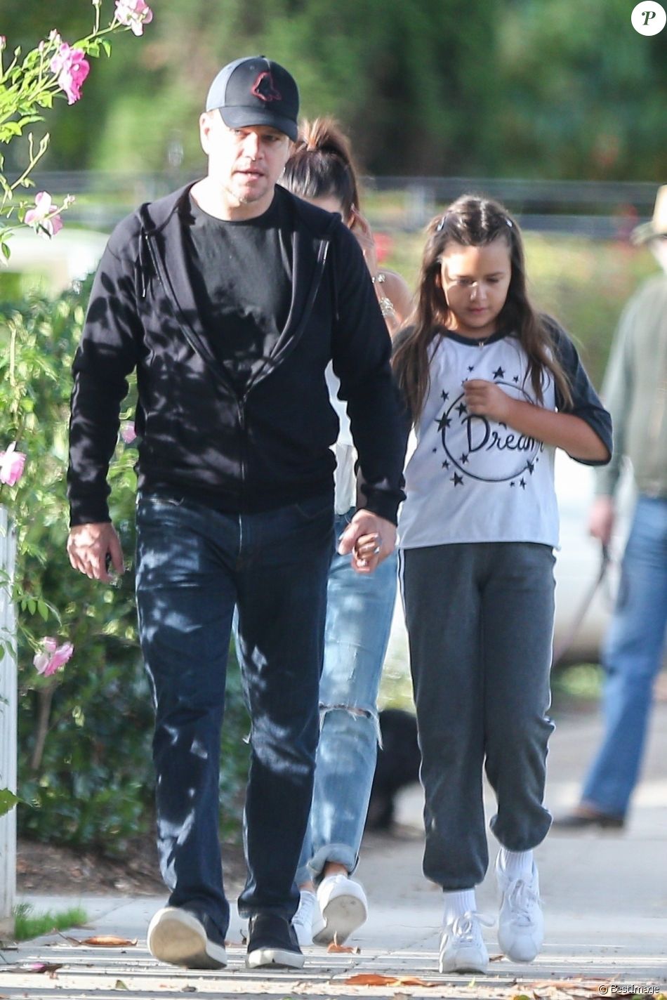 Gia Zavala Damon With Her Father Walking
