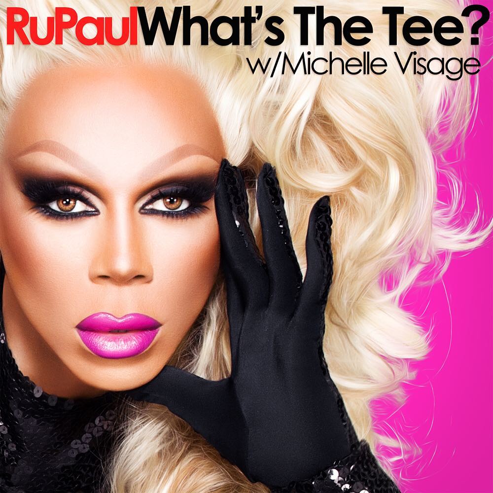 A dolled up RuPaul in drag queen persona for his podcast ‘RuPaul: What's The Tee with Michelle Visage’