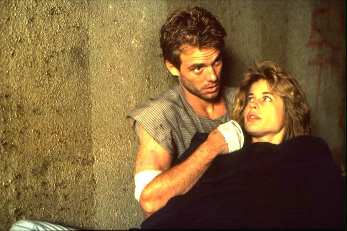 Michael Biehn And Linda Hamilton In Terminator