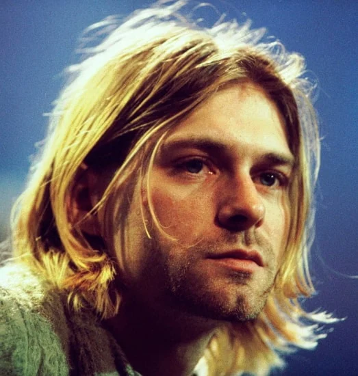 Kurt Cobain With Long Hair