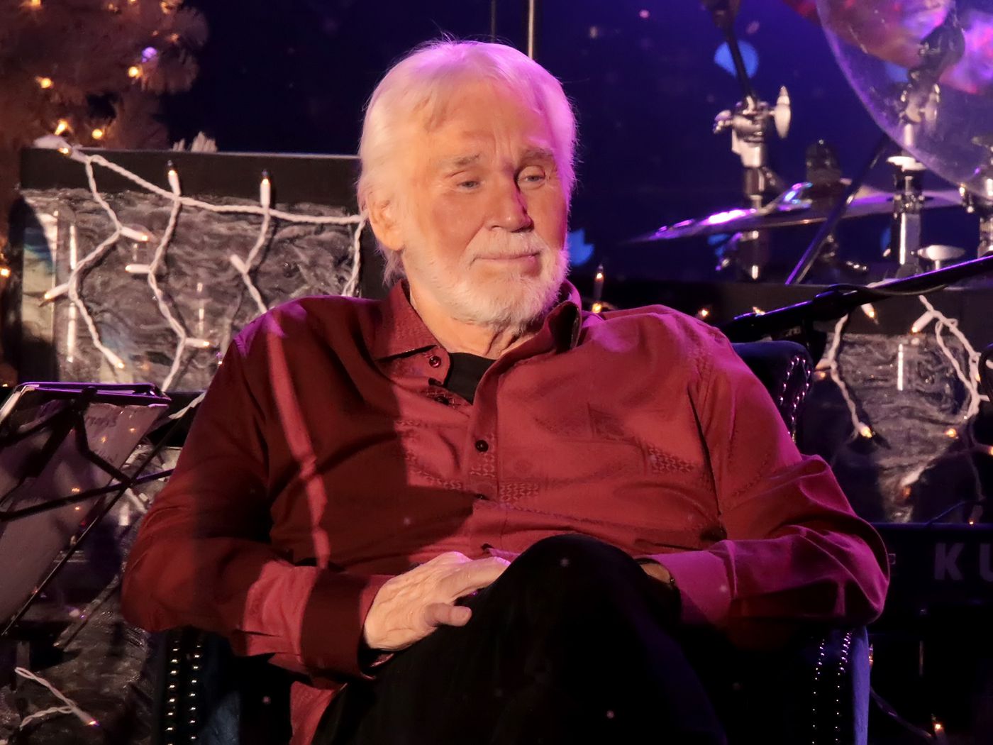 Kenny Rogers At An Interview 