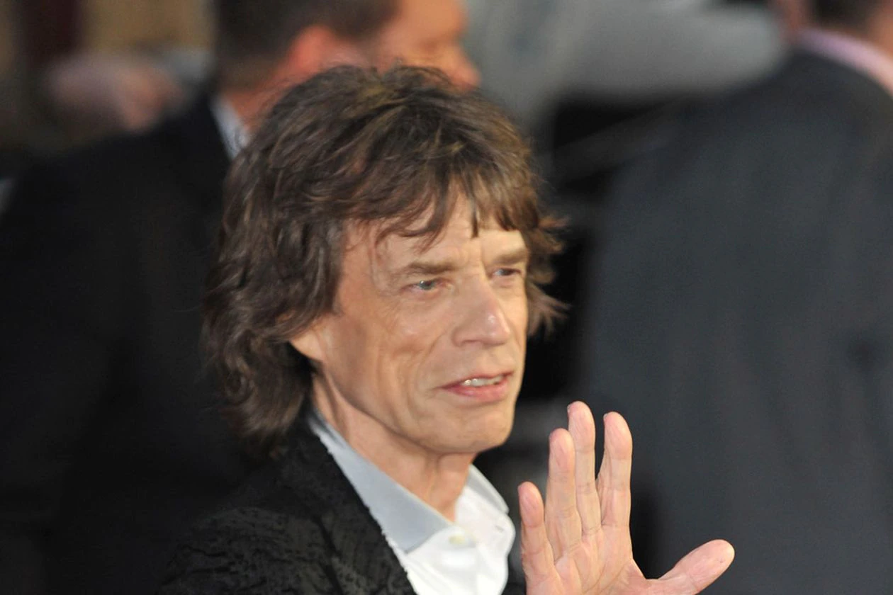 Mick Jagger Waving