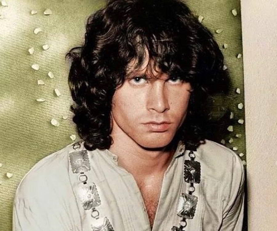 Jim Morrison Wearing A White Shirt