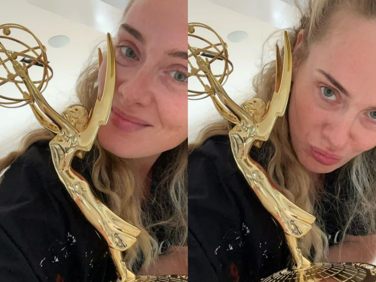 Adele Reacts To Her Emmy Win - One Step Closer To Getting An EGOT