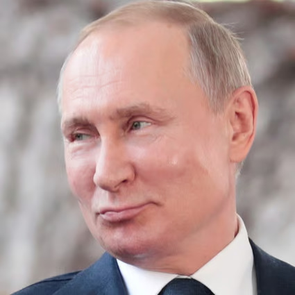 Vladimir Putin posing