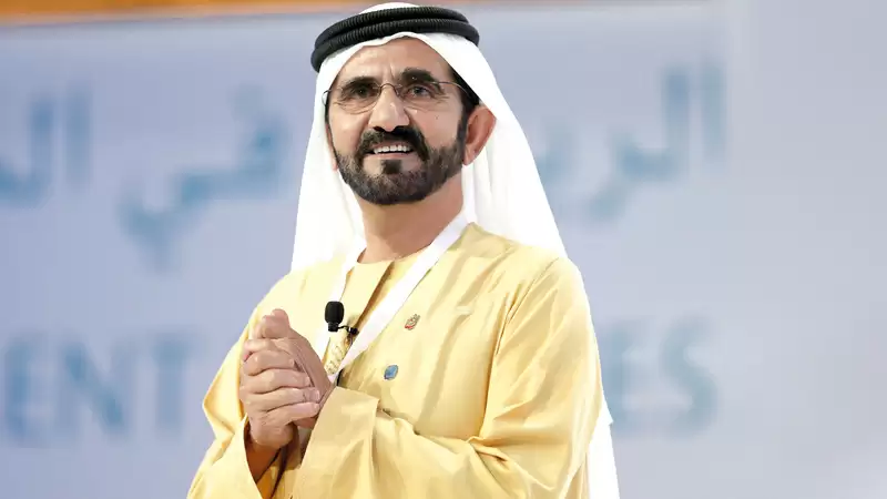 Sheikh Mohammed Bin Rashid Al Maktoum talking