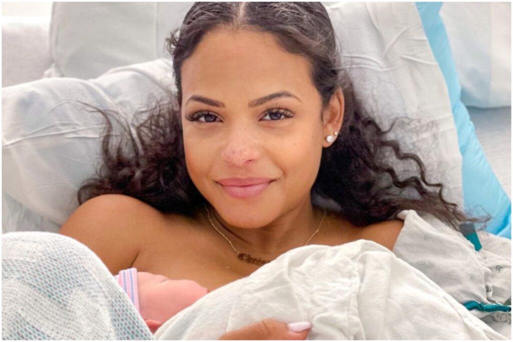 Christina Milian carrying her third baby after a safe delivery