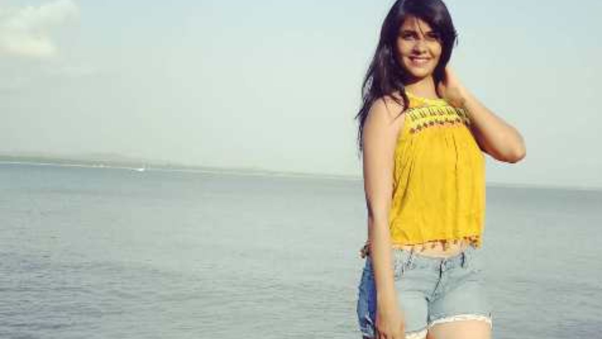 Veena Jagtap Posing For A Shot At Seashore