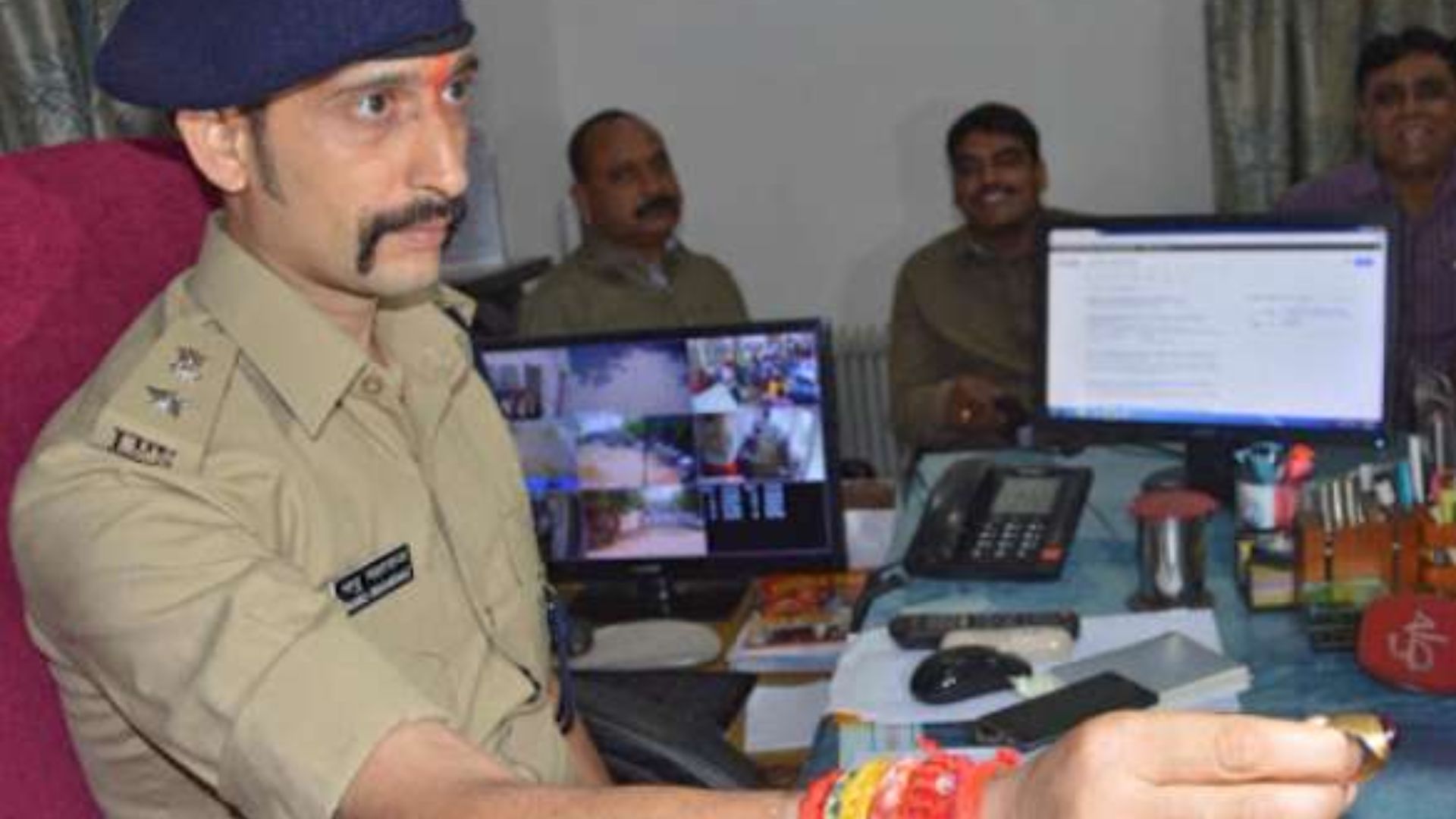 Manu Maharaj At Police Station