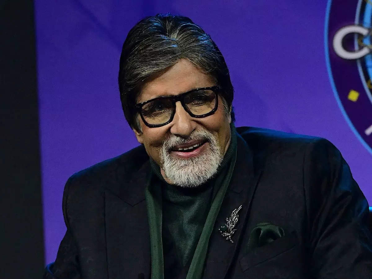 Amitabh Bachchan wearing a black suit