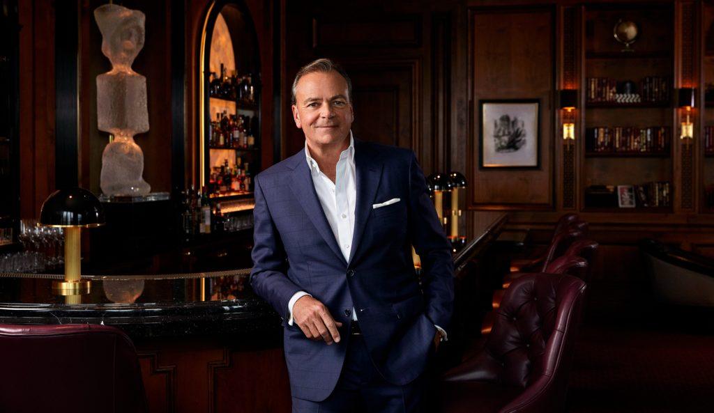 Rick Caruso in his blue suit