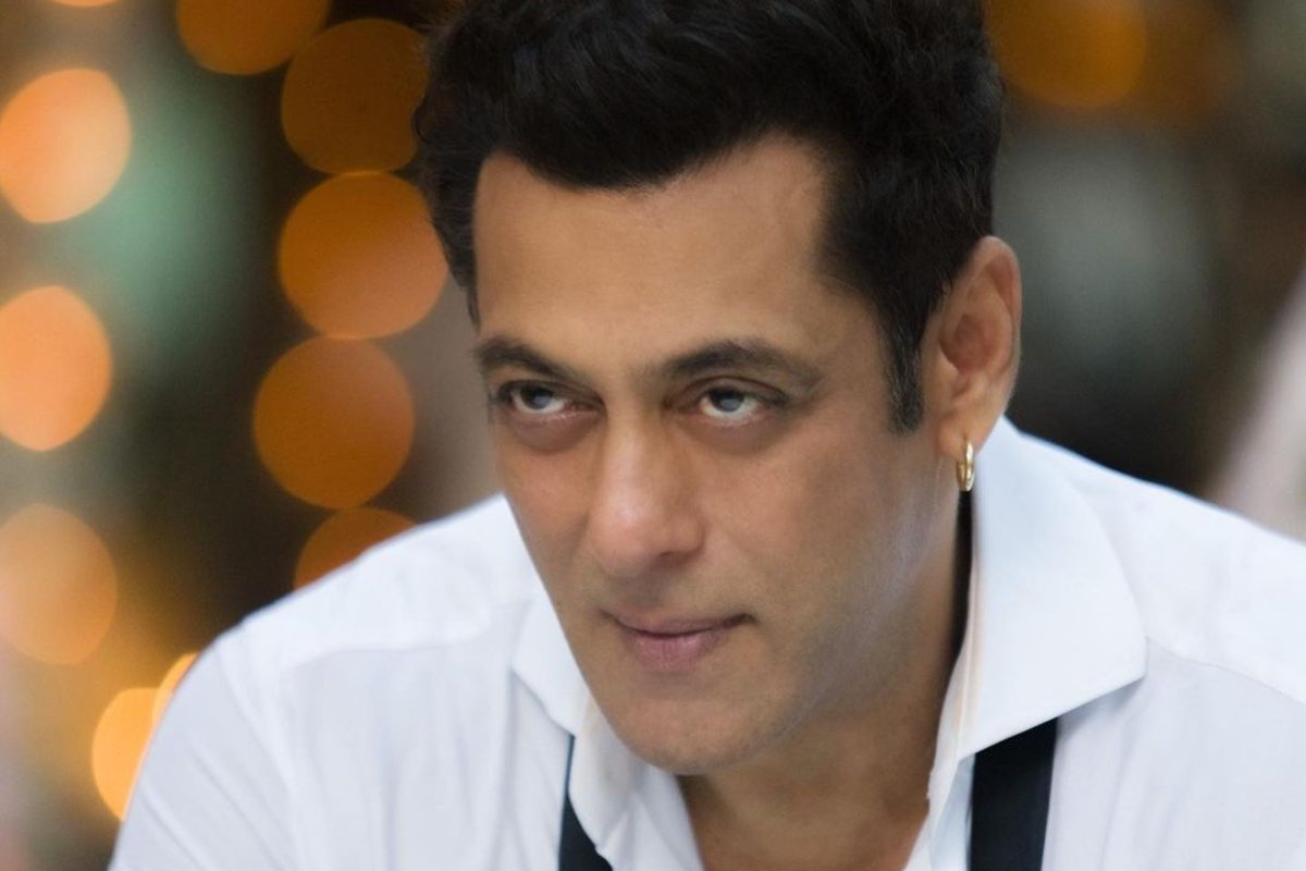 Salman Khan wearing a white long sleeves