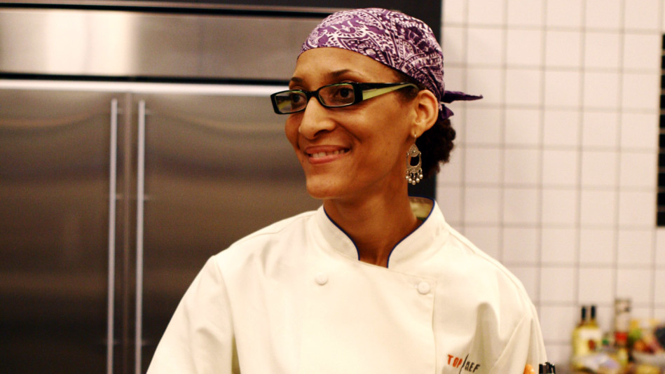 Carla in one scene of Top Chef