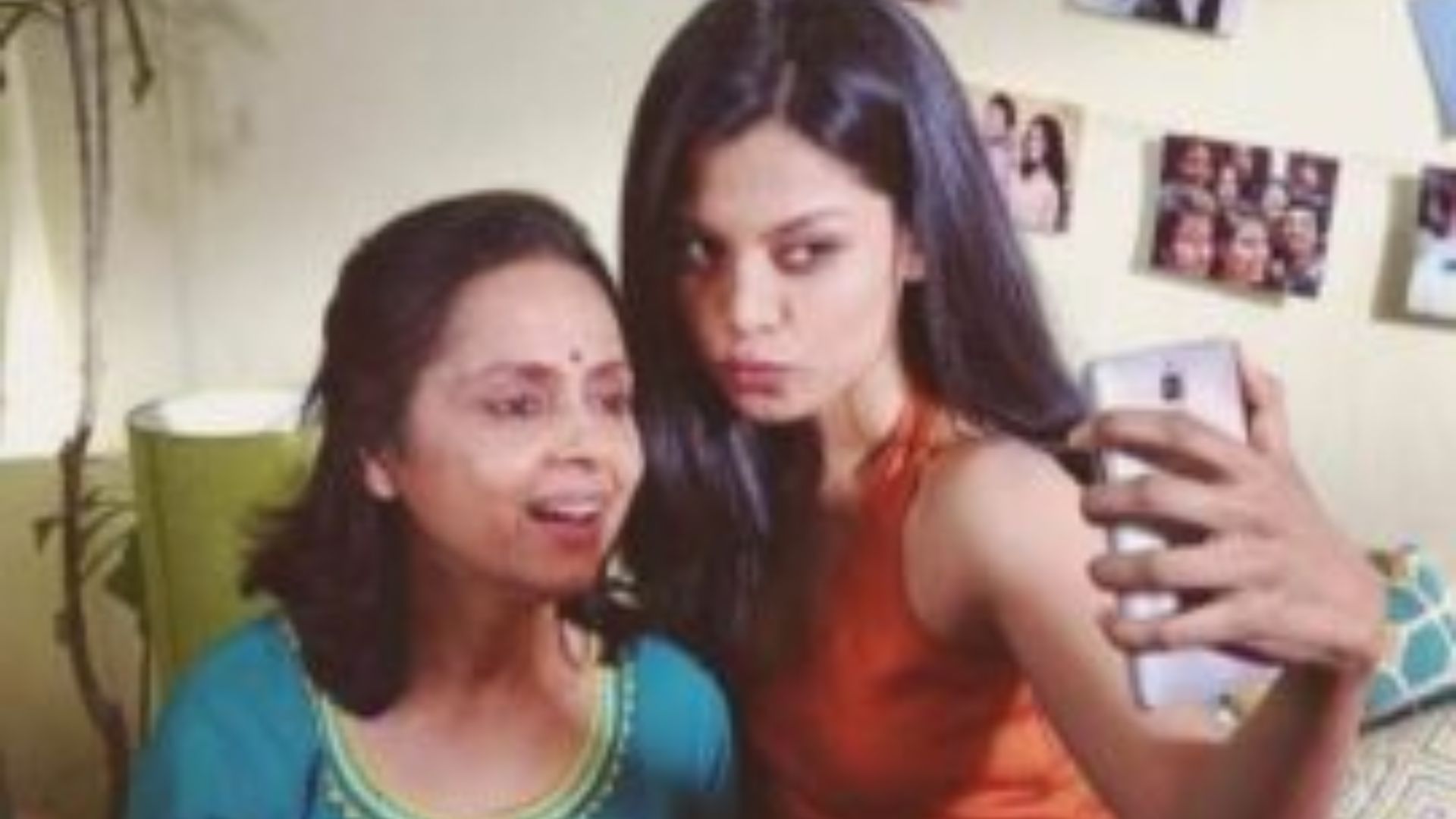 Akanksha Thakur With Her Mother 