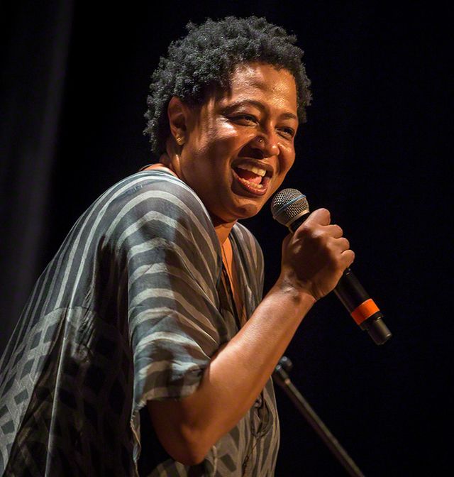 Lisa Fischer on the stage