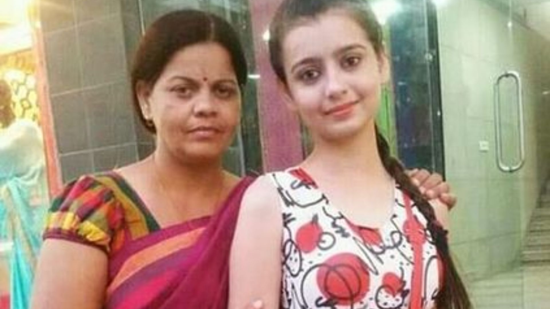 Chahat Pandey With Her Mother 