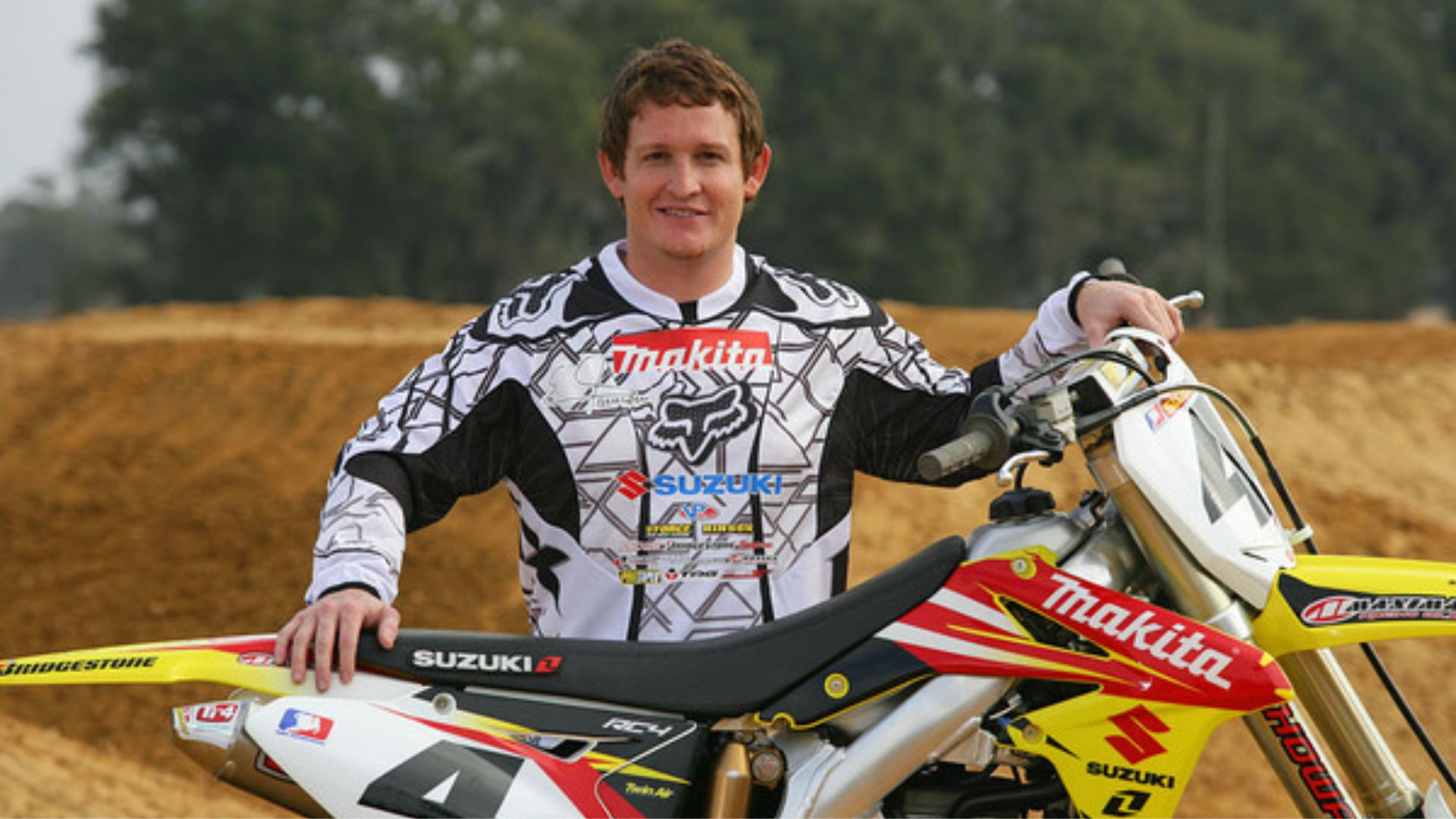  Ricky Carmichael With His Dirt Bike