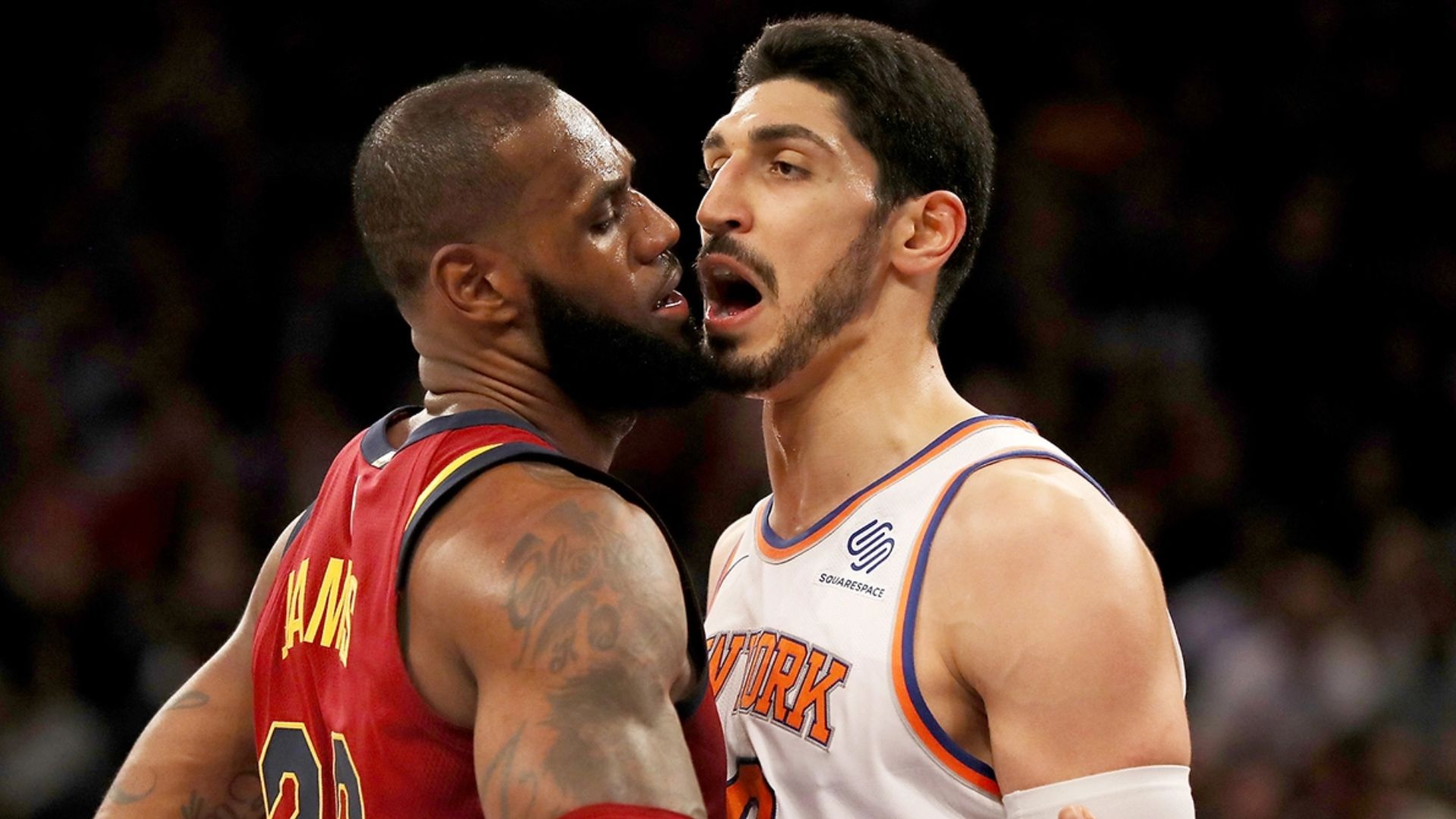 Enes Kanter In A Fight With Lebron