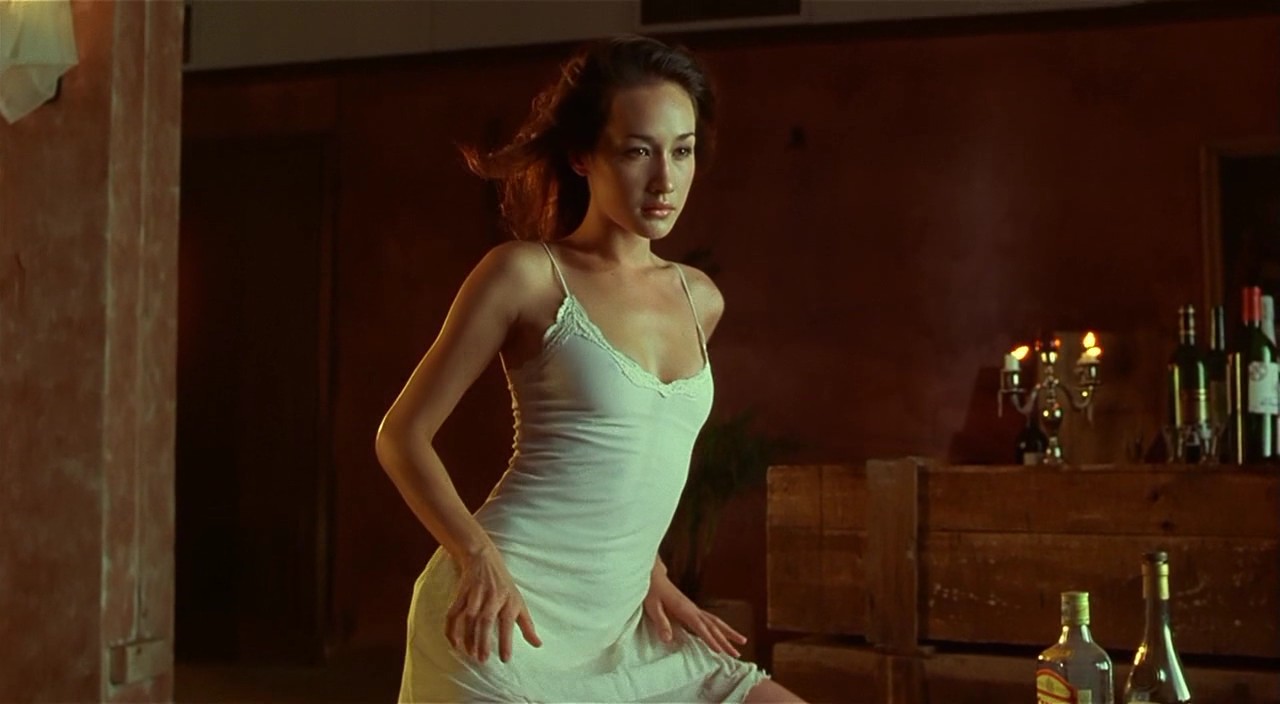Maggie in a scene in Naked Weapon movie
