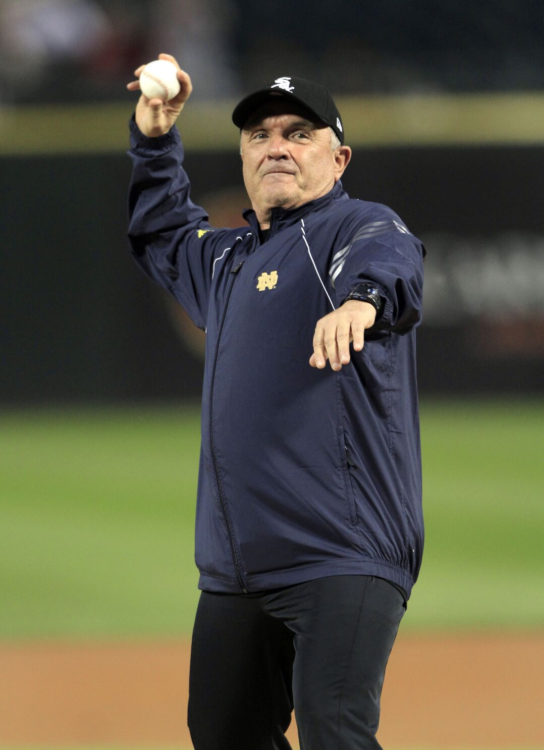 Rudy holding a baseball