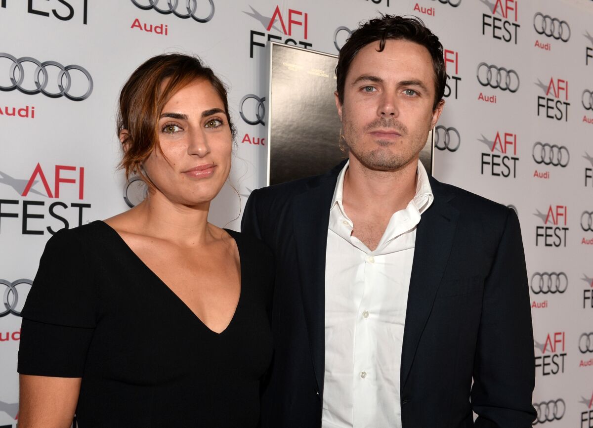 Casey Affleck with his ex-wife Summer Phoenix at an event