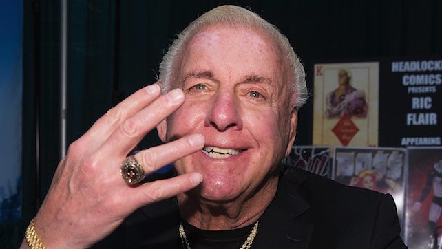 Ric Flair showing his ring