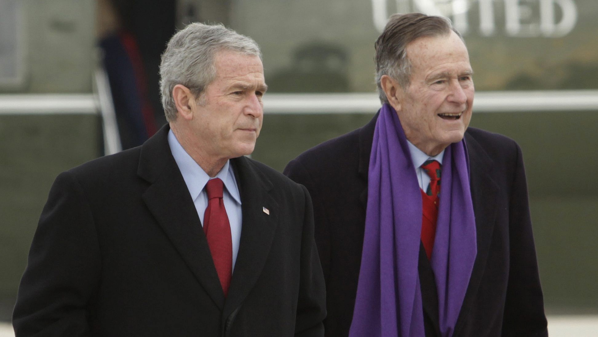 President Bush Son And Father