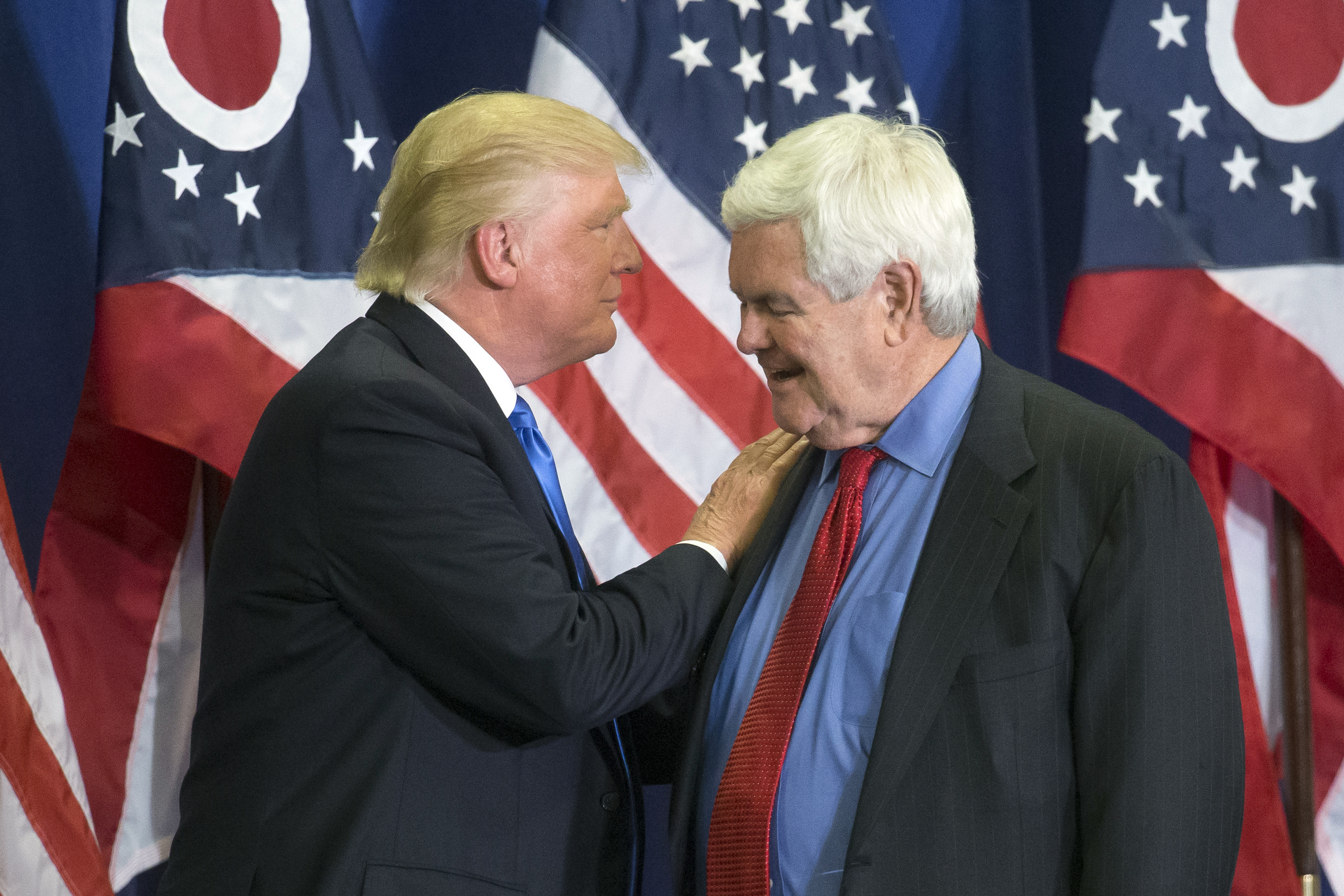 Newt Gingrich with Donald Trump