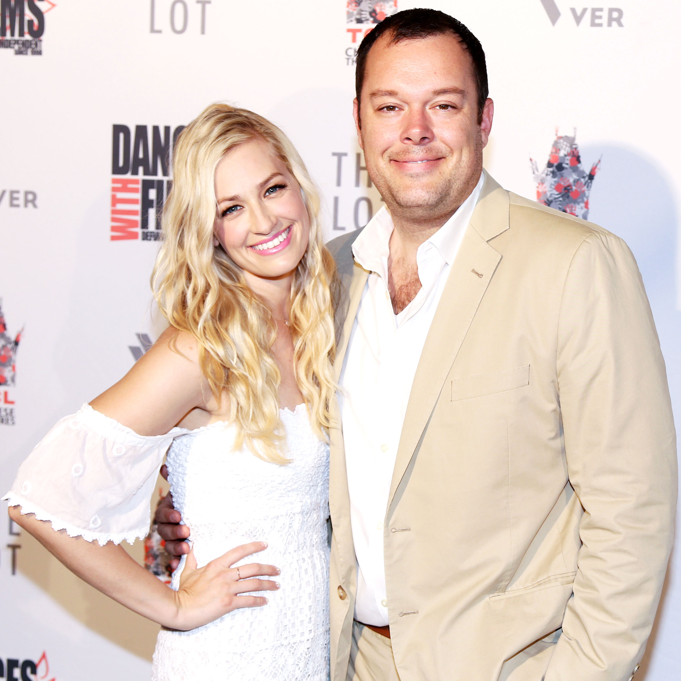 Michael Gladis with his wife Beth Behrs
