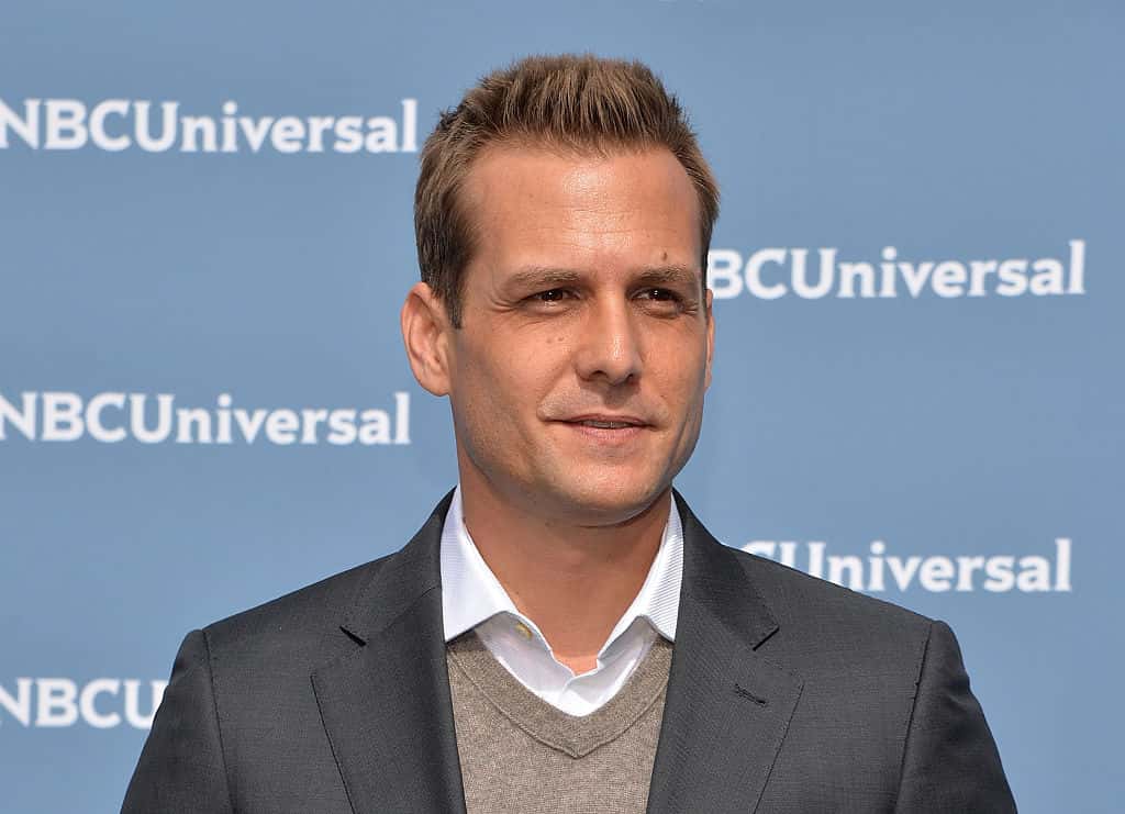 Gabriel Macht at a conference