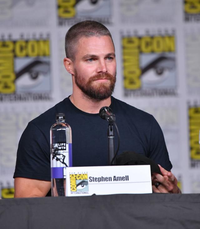 Stephen Amell at a conference